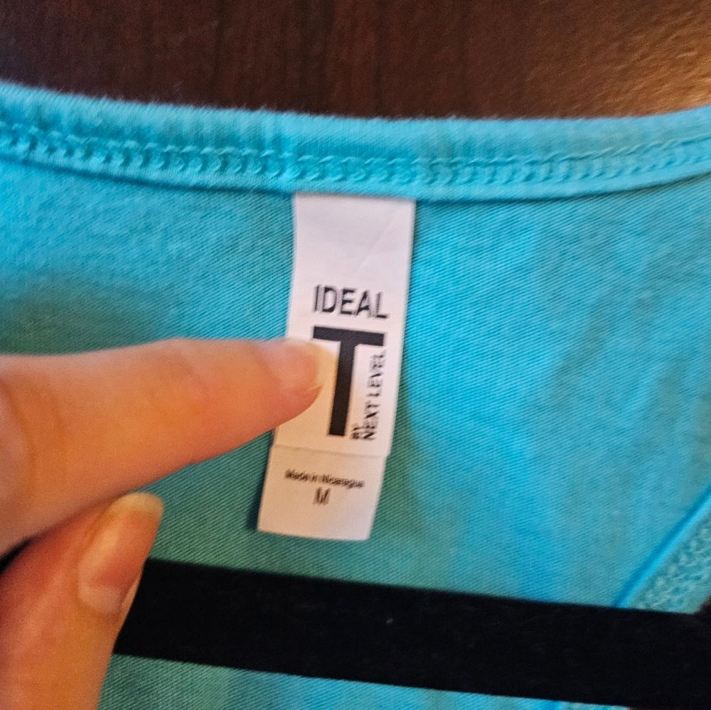Turquoise Racerback Tank Top - Picture 3 of 3